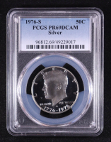 1976-S Kennedy Half Dollar Silver (PCGS Proof 69 Deeo Cameo) at PristineAuction.com