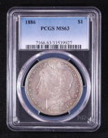 1886 Morgan Silver Dollar (PCGS MS63) at PristineAuction.com
