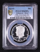 2014-S Kennedy Half Dollar Silver Enhanced Finish (From 50th Anniversary Set) (PCGS MS69 Proof Like) at PristineAuction.com