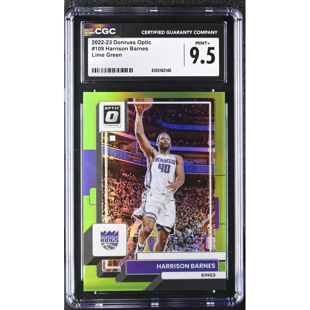 Harrison Barnes 2022-23 Donruss Optic Lime Green #109 (CGC 9.5) at PristineAuction.com