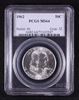 1962 Franklin Half Dollar (PCGS MS64) at PristineAuction.com