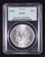 1896 Morgan Silver Dollar (PCGS MS63) OGH at PristineAuction.com