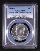 2014-D Kennedy Half Dollar Silver 50th Anniversary (PCGS MS69) at PristineAuction.com