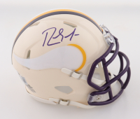 Randy Moss Signed Vikings Retro Alternate Speed Mini Helmet (Beckett) at PristineAuction.com