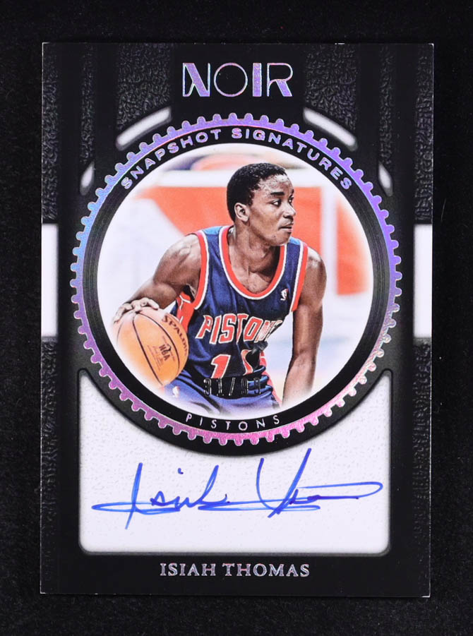 Isiah Thomas 2023-24 Panini Noir Snapshot Signatures #25 #31/99 at PristineAuction.com Isiah Thomas 2023-24 Panini Noir Snapshot Signatures #25 #31/99 at PristineAuction.com