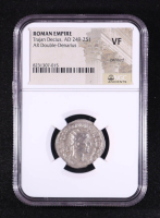 Trajan Decius (A.D. 249-251) Roman Empire AR Double-Denarius Rome Mint Ancient Silver Coin (NGC VF, Brushed) at PristineAuction.com