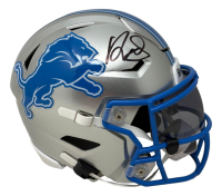 David Montgomery Signed Lions Mid-Size SpeedFlex Helmet (Fanatics) at PristineAuction.com