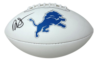 David Montgomery Signed Lions Logo Football (Fanatics) at PristineAuction.com