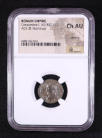 Constantine I (A.D. 307-337) Roman Empire AE3 (BI Nummus) Cyzicus Mint Ancient Coin (NGC Ch AU, Silvering) at PristineAuction.com