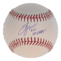 Logan Webb Signed OML Baseball Inscribed "Webby" (MLB & Beckett) at PristineAuction.com