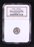 Greek Euboean Island, Histiaia (c.340-170 B.C.) AR Tetrobol Ancient Silver Coin (NGC AU) at PristineAuction.com