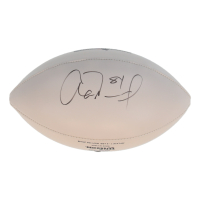 Aaron Hernandez Signed Patriots Charitable Foundation Logo Football (JSA) at PristineAuction.com
