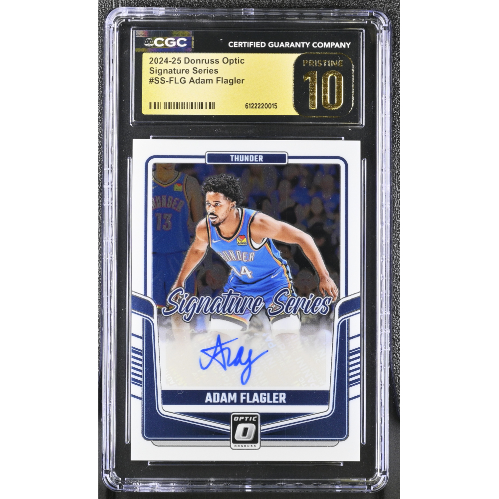 Adam Flagler 2024-25 Donruss Optic Signature Series #3 RC (CGC 10 ...