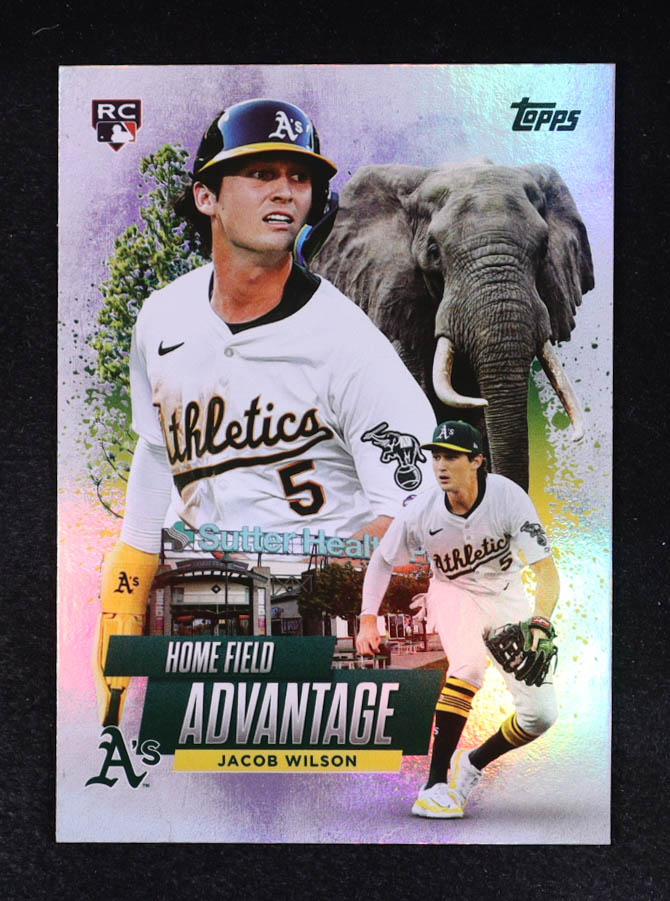 Jacob Wilson 2025 Topps Home Field Advantage #HA22 RC at PristineAuction.com Jacob Wilson 2025 Topps Home Field Advantage #HA22 RC at PristineAuction.com
