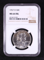 1957-D Franklin Half Dollar (NGC MS64 Full Bell Line) at PristineAuction.com