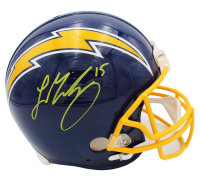 Ladd McConkey Signed Chargers Full-Size Authentic On-Field Throwback Alternate VSR4 Helmet (Beckett) at PristineAuction.com