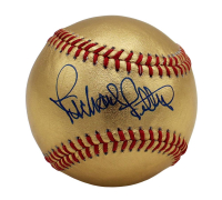 Richard Petty Signed OML Gold Baseball (Radtke) at PristineAuction.com