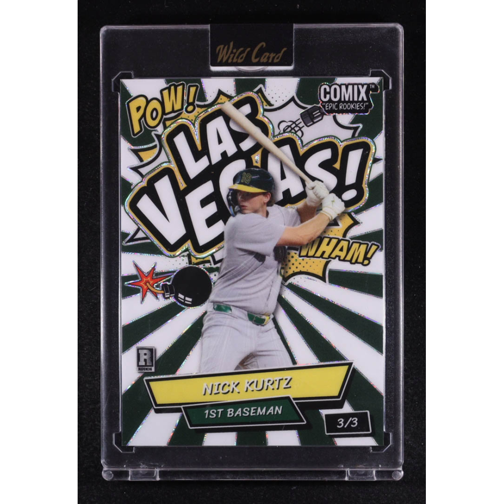 Nick Kurtz 2025 Wild Card Comix Epic Rookies! Las Vegas! #ACERLV-NK1 RC #3/3 at PristineAuction.com