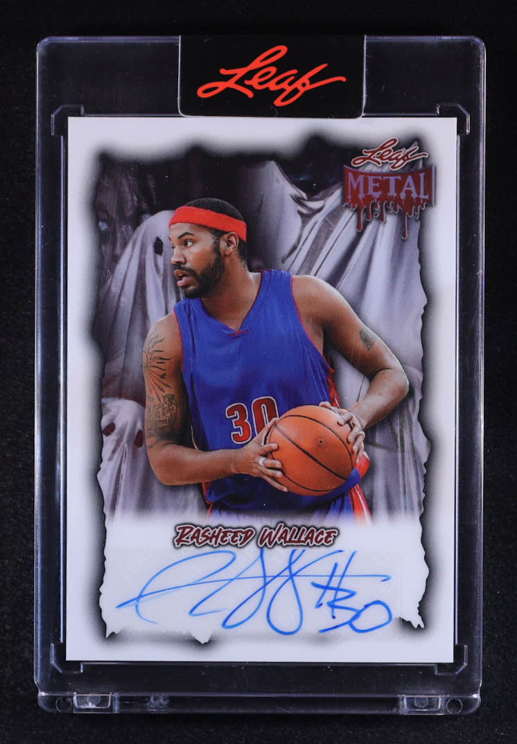 Rasheed Wallace 2025 Leaf Metal Halloween Prismatic Ghosts #BARW2 #2/5 at PristineAuction.com Rasheed Wallace 2025 Leaf Metal Halloween Prismatic Ghosts #BARW2 #2/5 at PristineAuction.com
