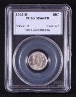 1942-D Mercury Dime (PCGS MS64 Full Bands) at PristineAuction.com