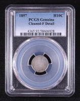 1857 Seated Liberty Half Dime (PCGS Fine Details) at PristineAuction.com