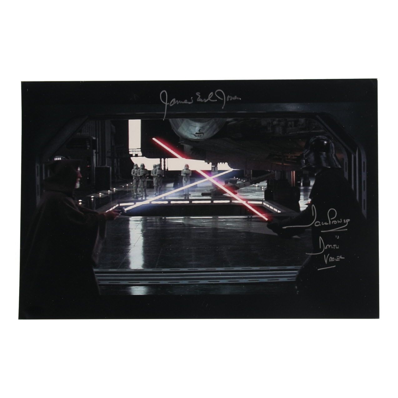 James Earl Jones & David Prowse Signed "Star Wars: Episode IV – A New Hope" 12x18 Photo Inscribed "Darth Vader" (ACOA) at PristineAuction.com James Earl Jones & David Prowse Signed "Star Wars: Episode IV – A New Hope" 12x18 Photo Inscribed "Darth Vader" (ACOA) at PristineAuction.com