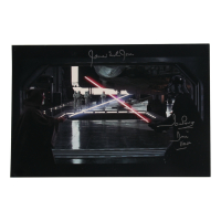 James Earl Jones & David Prowse Signed "Star Wars: Episode IV &ndash; A New Hope" 12x18 Photo Inscribed "Darth Vader" (ACOA) at PristineAuction.com