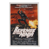 Sho Kosugi & Arthur Roberts Signed "Revenge of The Ninja" 12x18 Poster Inscribed "Good Luck!" (ACOA) at PristineAuction.com