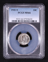 1941-S Mercury Dime (PCGS MS66) at PristineAuction.com