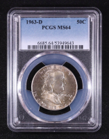 1963-D Franklin Half Dollar (PCGS MS64) at PristineAuction.com