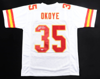 Christian Okoye Signed Jersey (JSA) at PristineAuction.com