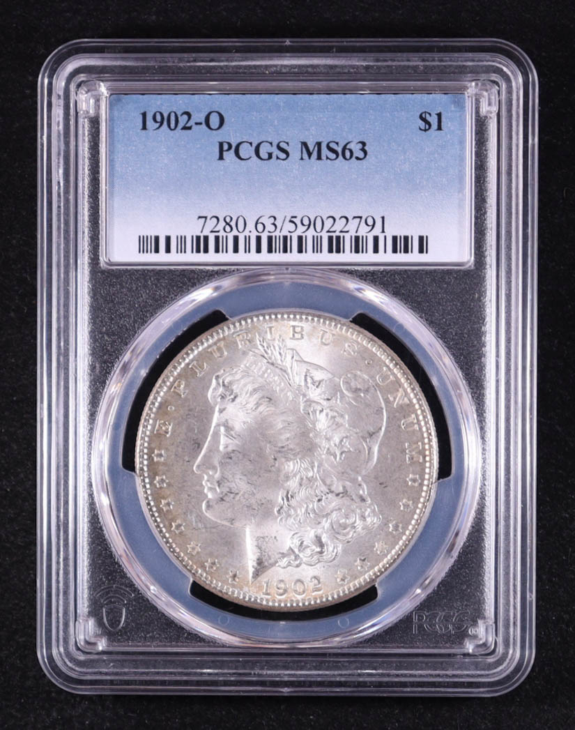 1902-O Morgan Silver Dollar (PCGS MS63) at PristineAuction.com 1902-O Morgan Silver Dollar (PCGS MS63) at PristineAuction.com