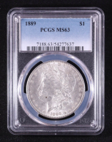 1889 Morgan Silver Dollar (PCGS MS63) at PristineAuction.com