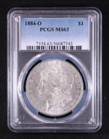1884-O Morgan Silver Dollar (PCGS MS63) at PristineAuction.com