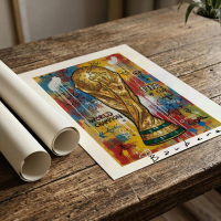 Richard Gene Barbera Signed "Crown - World Cup Poster" 2026 9x12 Original Print (Barbera) at PristineAuction.com