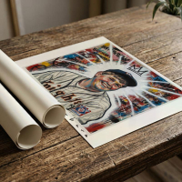 Richard Gene Barbera Signed "Crown - Natural Batboy" 2026 9x12 Original Print (Barbera) at PristineAuction.com
