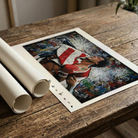 Richard Gene Barbera Signed "Crown - Rocky" 2026 9x12 Original Print (Barbera) at PristineAuction.com