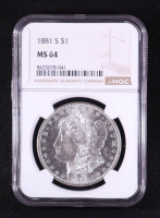 1881-S Morgan Silver Dollar (NGC MS64) at PristineAuction.com