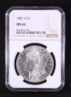 1881-S Morgan Silver Dollar (NGC MS64) at PristineAuction.com