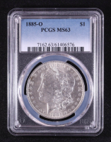 1885-O Morgan Silver Dollar (PCGS MS63) at PristineAuction.com