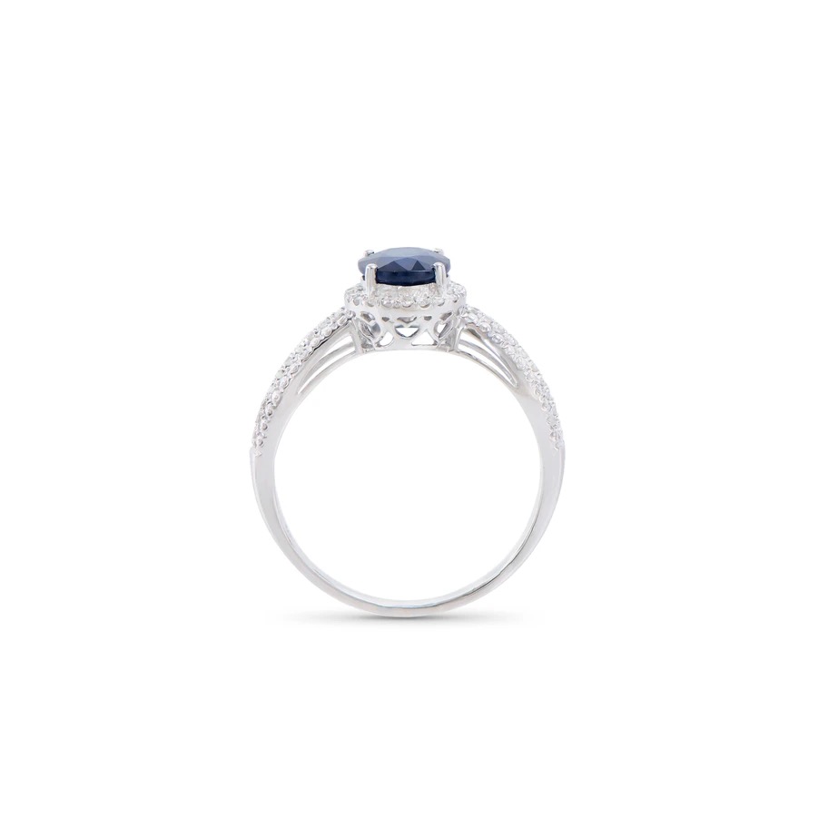 1.33 CTW Certified Diamonds & Blue Sapphire Designer Ring | Estimated Retail Value: $5,580 (IGI) at PristineAuction.com 1.33 CTW Certified Diamonds & Blue Sapphire Designer Ring | Estimated Retail Value: $5,580 (IGI) at PristineAuction.com
