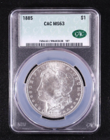 1885 Morgan Silver Dollar (CACG MS63) at PristineAuction.com