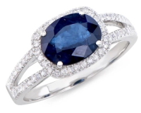 1.15 CTW Certified Diamonds & Blue Sapphires Designer Ring | Estimated Retail Value: $5,675 (IGI) at PristineAuction.com