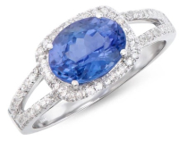 1.31 CTW Certified Diamonds & Tanzanite Designer Ring | Estimated Retail Value: $5,789 (IGI) at PristineAuction.com