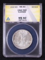 1942 Walking Liberty Half Dollar (ANACS MS60 Details) at PristineAuction.com