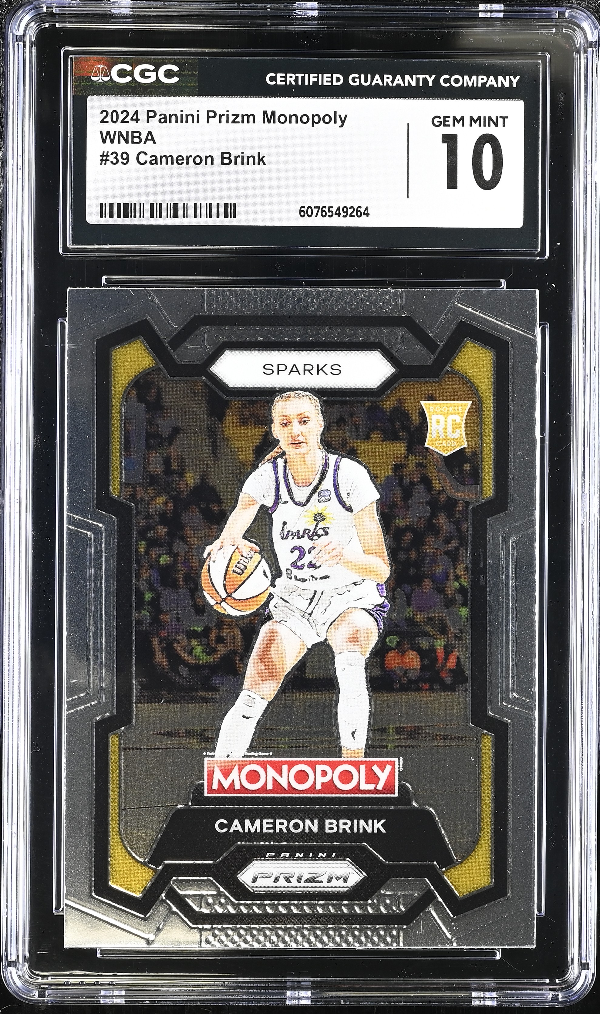 Cameron Brink 2024 Panini Prizm Monopoly WNBA #39 RC (CGC 10) at PristineAuction.com Cameron Brink 2024 Panini Prizm Monopoly WNBA #39 RC (CGC 10) at PristineAuction.com