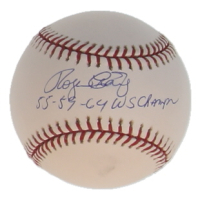 Roger Craig Signed OML Baseball Inscribed "55-59-64 WS Champs" (JSA) at PristineAuction.com