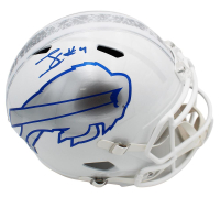 James Cook Signed Bills Full-Size Rivalry Alternate Speed Helmet (JSA) at PristineAuction.com
