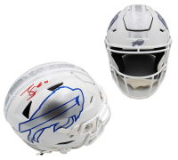 James Cook Signed Bills Full-Size Authentic On-Field Rivalry Alternate Speedflex Helmet (JSA) at PristineAuction.com