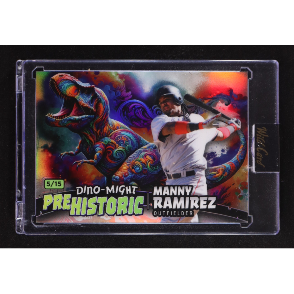 Manny Ramirez 2024 Wild Card Alumination Dino-Might Prehistoric Tyrannosaurus Rex #PHTRX2-MR #5/15 #5/15 at PristineAuction.com